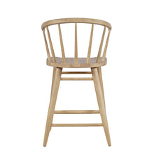 Fitz Traditional Solid Wood Curved Back Spindle Counter Stool