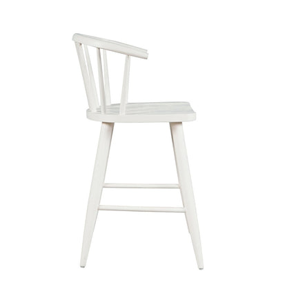Fitz Traditional Solid Wood Curved Back Spindle Counter Stool