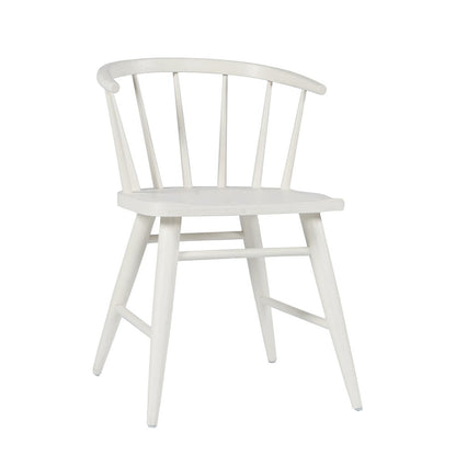 Fitz Traditional Solid Wood Curved Back Spindle Dining Chair (Set of 2)