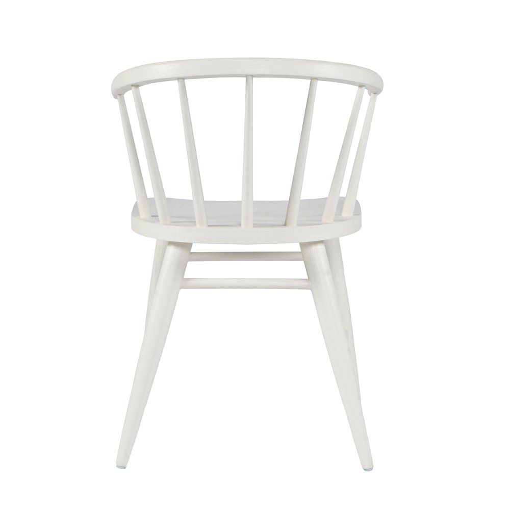 Fitz Traditional Solid Wood Curved Back Spindle Dining Chair (Set of 2)
