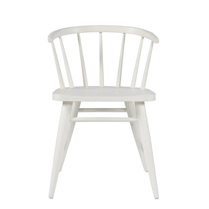 Fitz Traditional Solid Wood Curved Back Spindle Dining Chair (Set of 2)