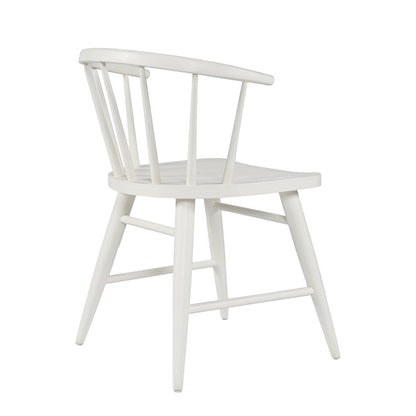 Fitz Traditional Solid Wood Curved Back Spindle Dining Chair (Set of 2)