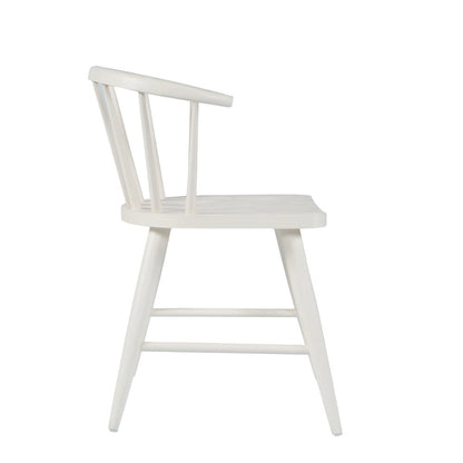 Fitz Traditional Solid Wood Curved Back Spindle Dining Chair (Set of 2)