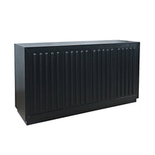 Maven 60" Mid-Century Modern Fluted Four Door Sideboard Storage Cabinet