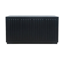 Maven 60" Mid-Century Modern Fluted Four Door Sideboard Storage Cabinet