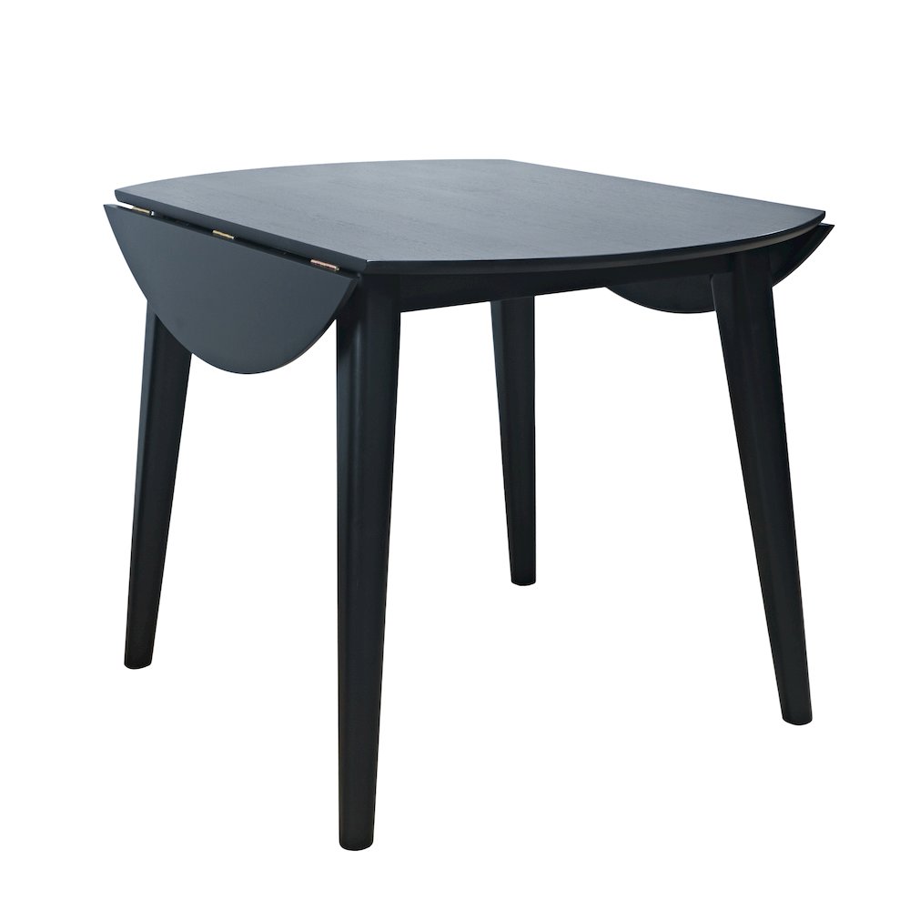 Percy 42" Contemporary Round Drop-Leaf Dining Table