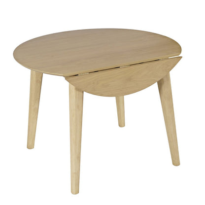 Percy 42" Contemporary Round Drop-Leaf Dining Table
