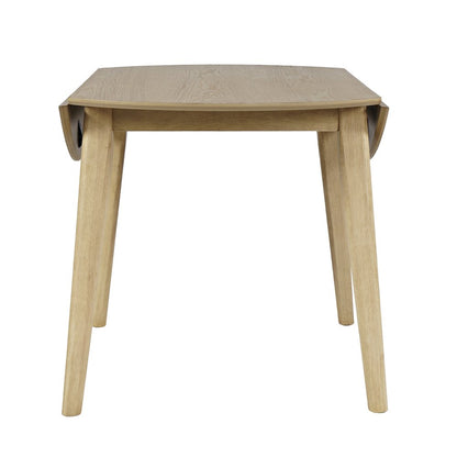 Percy 42" Contemporary Round Drop-Leaf Dining Table
