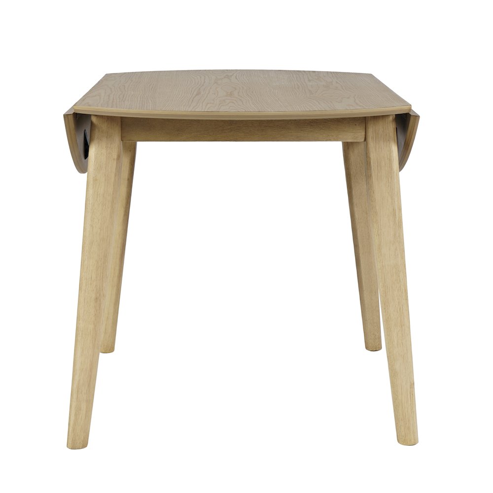 Percy 42" Contemporary Round Drop-Leaf Dining Table