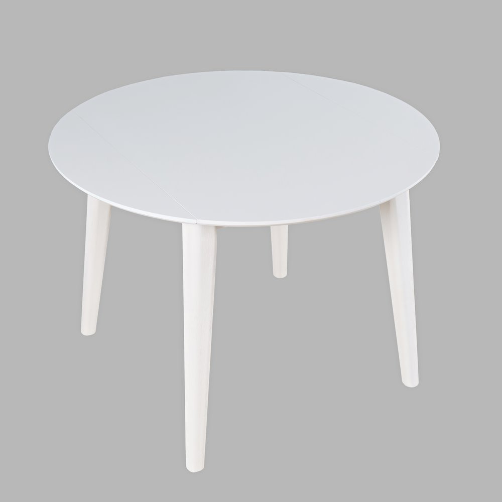 Percy 42" Contemporary Round Drop-Leaf Dining Table