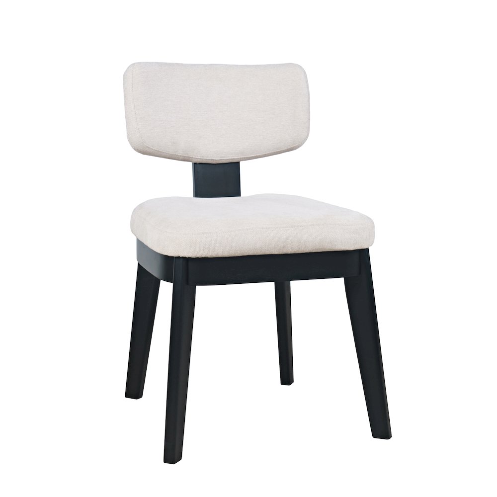 Tate Mid-Century Modern Split Back Upholstered Dining Chair (Set of 2)