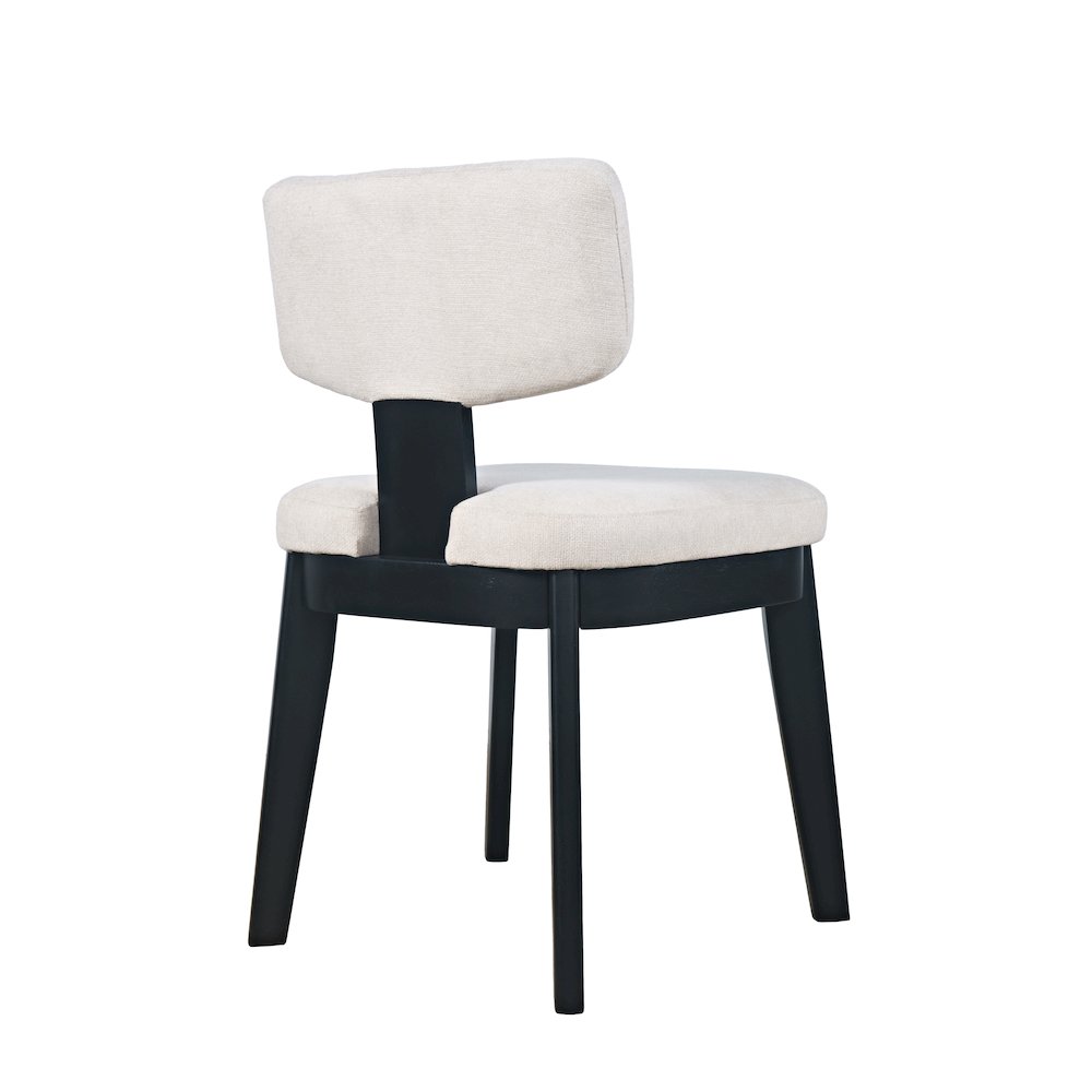 Tate Mid-Century Modern Split Back Upholstered Dining Chair (Set of 2)