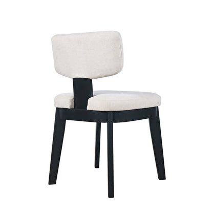 Tate Mid-Century Modern Split Back Upholstered Dining Chair (Set of 2)