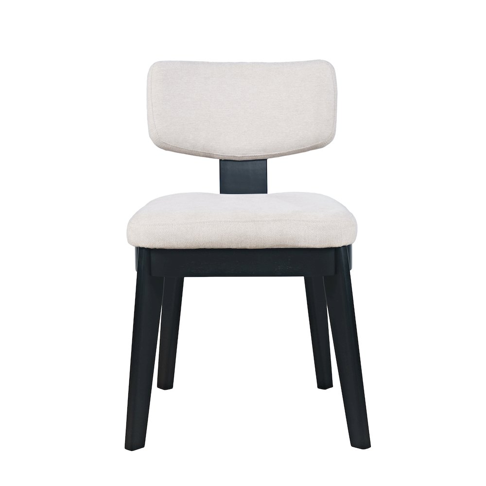 Tate Mid-Century Modern Split Back Upholstered Dining Chair (Set of 2)