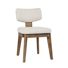 Tate Mid-Century Modern Split Back Upholstered Dining Chair (Set of 2)