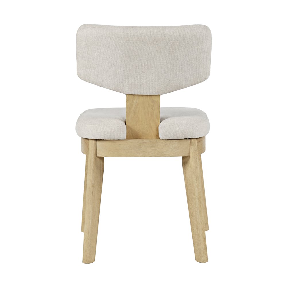 Tate Mid-Century Modern Split Back Upholstered Dining Chair (Set of 2)