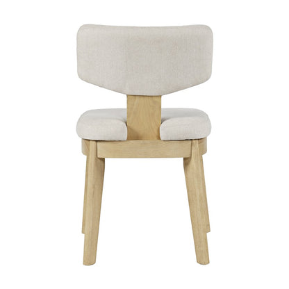 Tate Mid-Century Modern Split Back Upholstered Dining Chair (Set of 2)