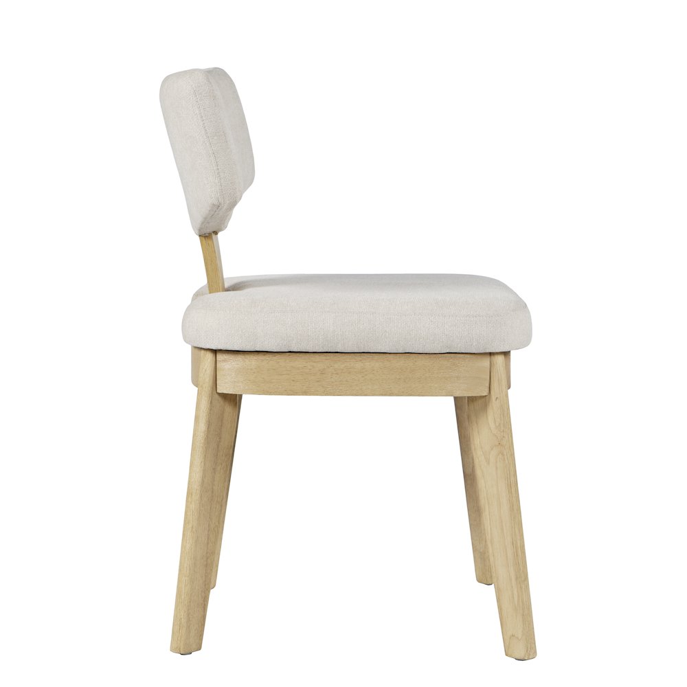 Tate Mid-Century Modern Split Back Upholstered Dining Chair (Set of 2)