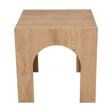 Archimedes 20" Arched Wood Square Modern Rustic End Table
