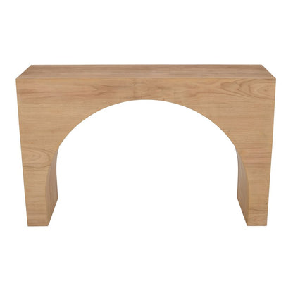 Archimedes 48" Arched Wood Modern Rustic Sofa Console Table