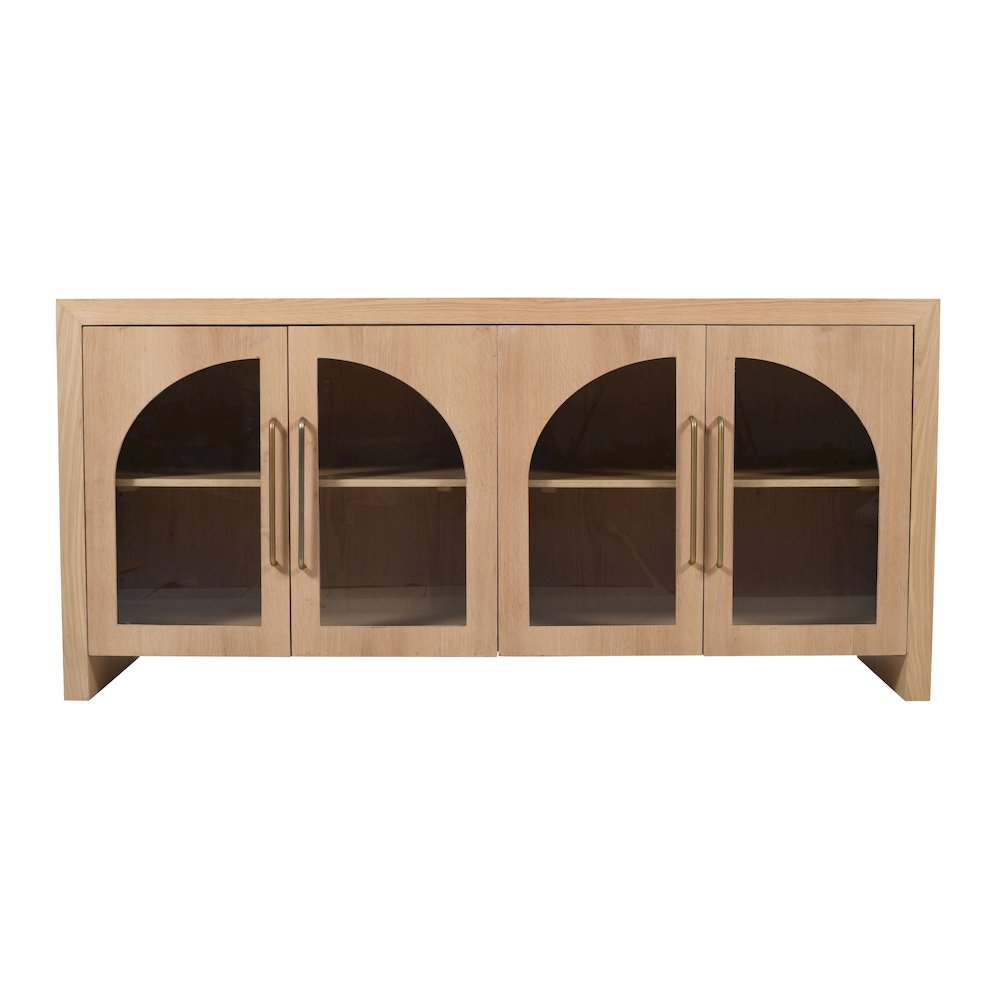 Archimedes 60" Curved Arch Four Door Sideboard Storage Cabinet