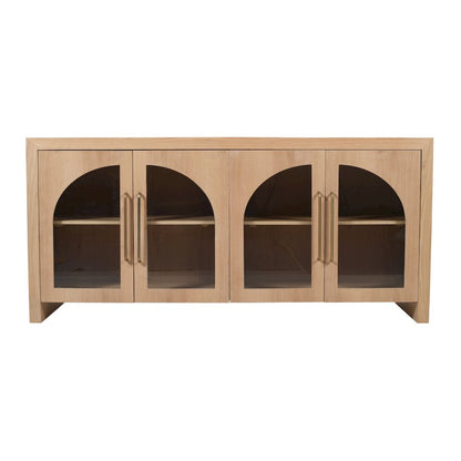 Archimedes 60" Curved Arch Four Door Sideboard Storage Cabinet