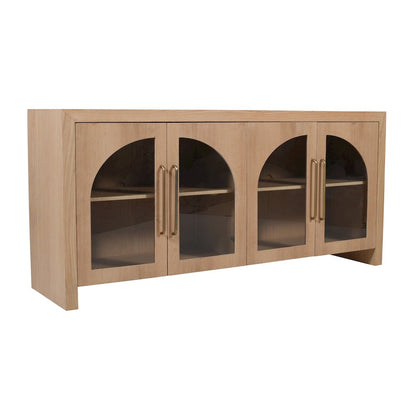 Archimedes 70" Curved Arch Four Door Sideboard Storage Cabinet