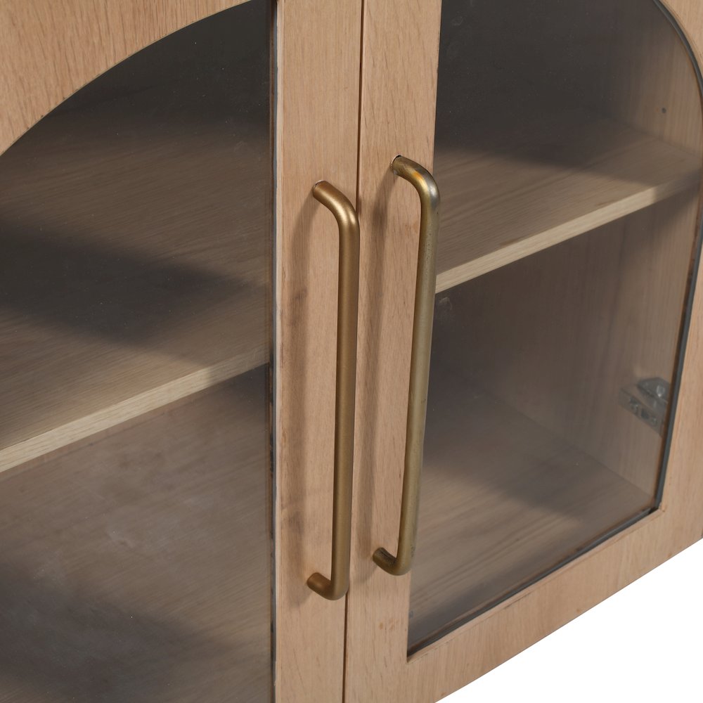 Archimedes 70" Curved Arch Four Door Sideboard Storage Cabinet