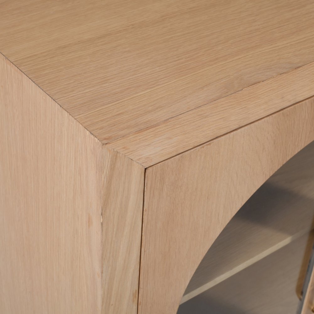 Archimedes 60" Curved Arch Four Door Sideboard Storage Cabinet