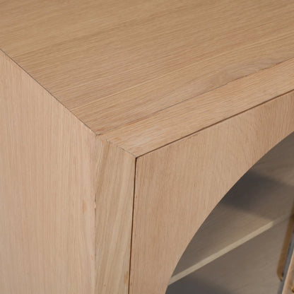 Archimedes 60" Curved Arch Four Door Sideboard Storage Cabinet