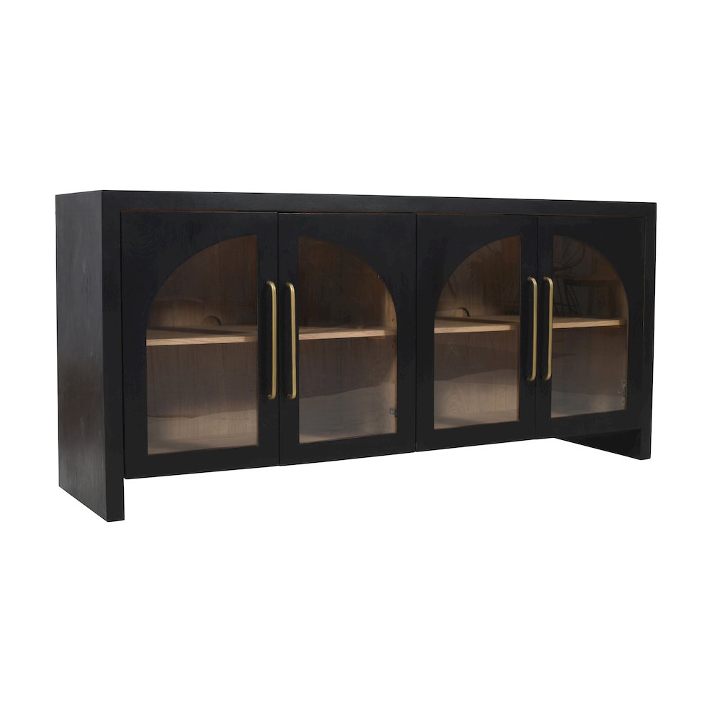 Archimedes 70" Curved Arch Four Door Sideboard Storage Cabinet