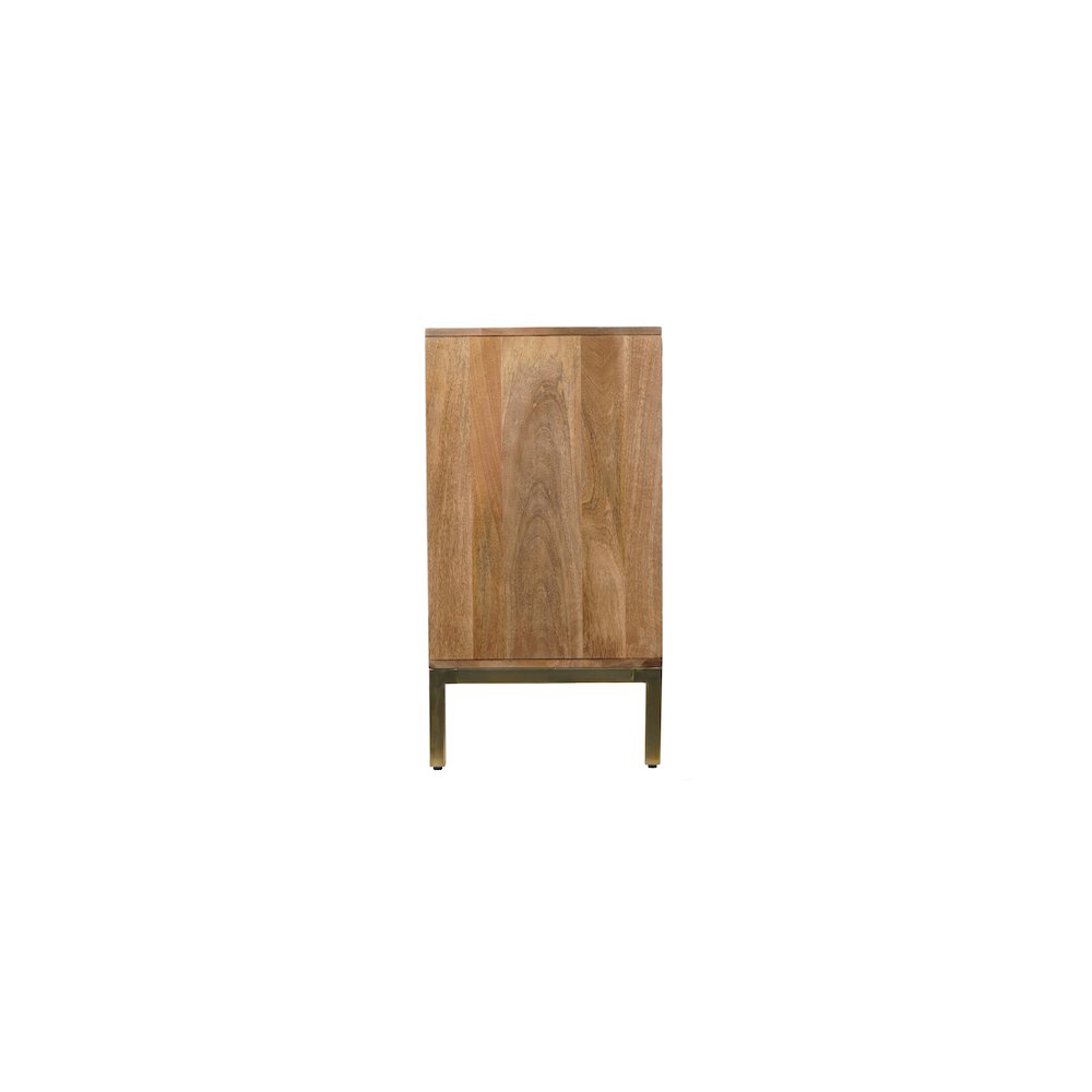 Asher 69" Solid Wood Mid-Century Modern Curved Arch Sideboard Cabinet