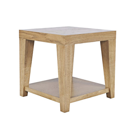 Laurel Creek Modern Contemporary 24" Square End Table with Open Shelf