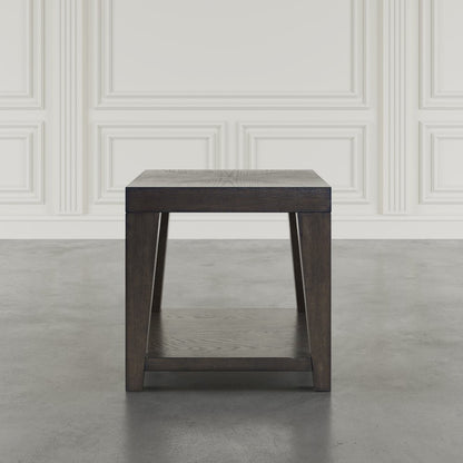 Laurel Creek Modern Contemporary 24" Square End Table with Open Shelf
