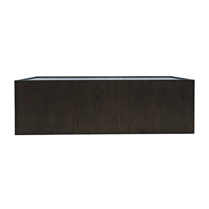 Laurel Creek Modern Contemporary 52" Block Coffee Table with Hidden Casters