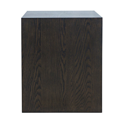 Laurel Creek Modern Contemporary Square Block Pedestal End Table