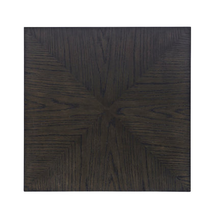 Laurel Creek Modern Contemporary Square Block Pedestal End Table