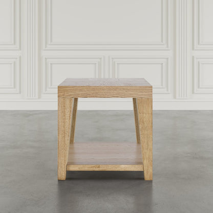 Laurel Creek Modern Contemporary 24" Square End Table with Open Shelf