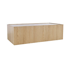 Laurel Creek Modern Contemporary 52" Block Coffee Table with Hidden Casters