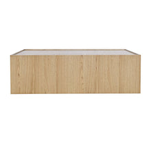 Laurel Creek Modern Contemporary 52" Block Coffee Table with Hidden Casters