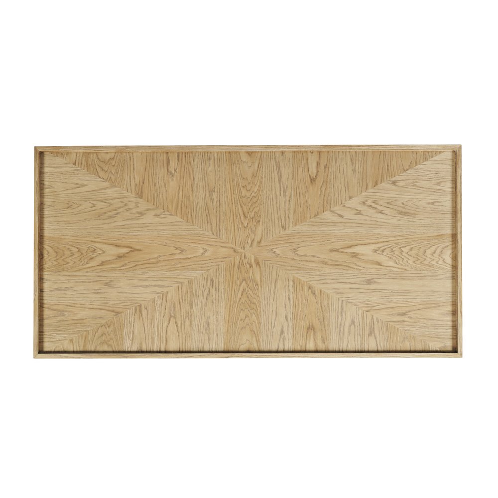 Laurel Creek Modern Contemporary 52" Block Coffee Table with Hidden Casters