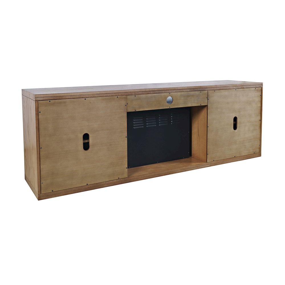 Laurel Creek Modern Contemporary 78" Electric LED Fireplace with Storage