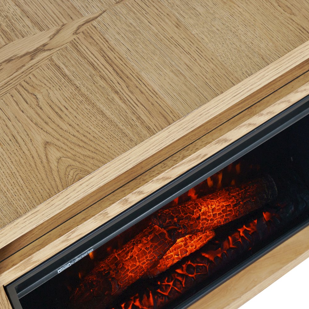 Laurel Creek Modern Contemporary 78" Electric LED Fireplace with Storage