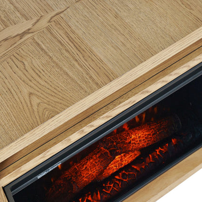 Laurel Creek Modern Contemporary 78" Electric LED Fireplace with Storage