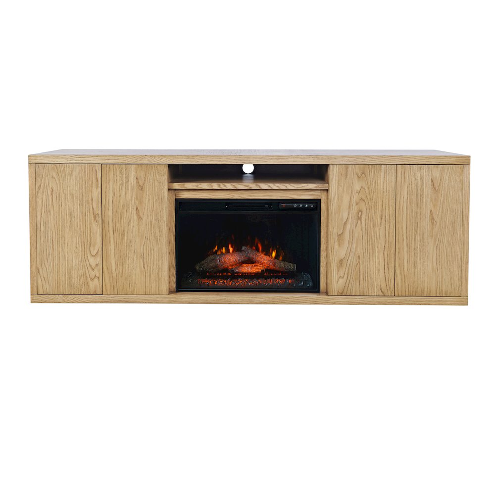 Laurel Creek Modern Contemporary 78" Electric LED Fireplace with Storage