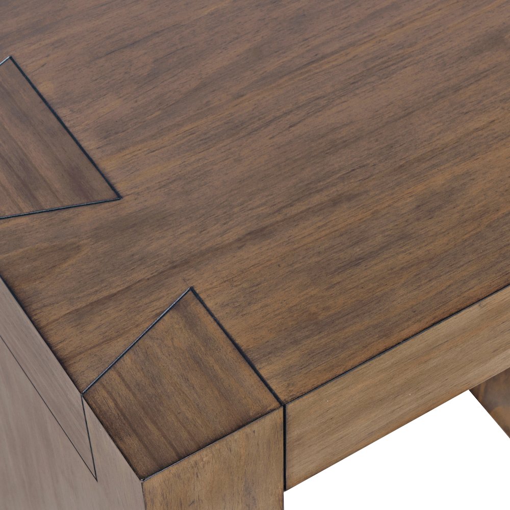 Taos Modern Rustic Square Dovetailed End Table