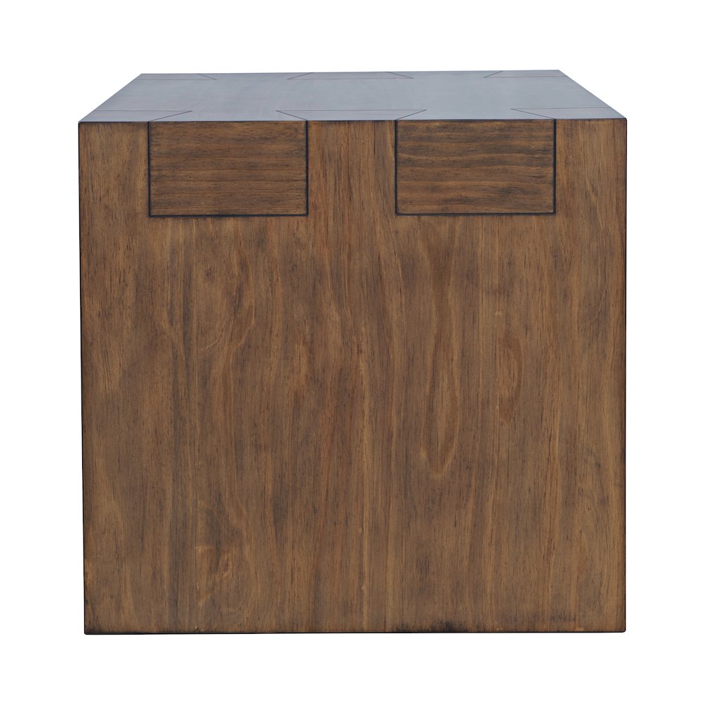 Taos Modern Rustic Square Dovetailed End Table