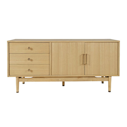 Olson 57" Mid-Century Modern Scandinavian Console TV Stand Storage Cabinet