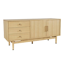 Olson 57" Mid-Century Modern Scandinavian Console TV Stand Storage Cabinet