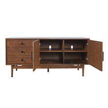Olson 57" Mid-Century Modern Scandinavian Console TV Stand Storage Cabinet
